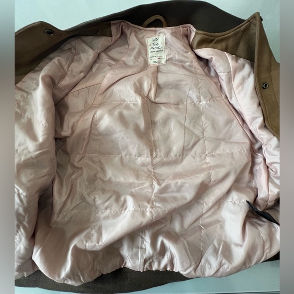 NWT We The Free Wild Rose Vegan Suede Bomber Jacket - Picture 8 of 8